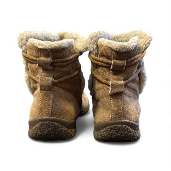 Earth Spirit Paula II Womens Size 8 Tan Suede Ankle Boots With Faux Fur Lining & - Picture 5 of 7